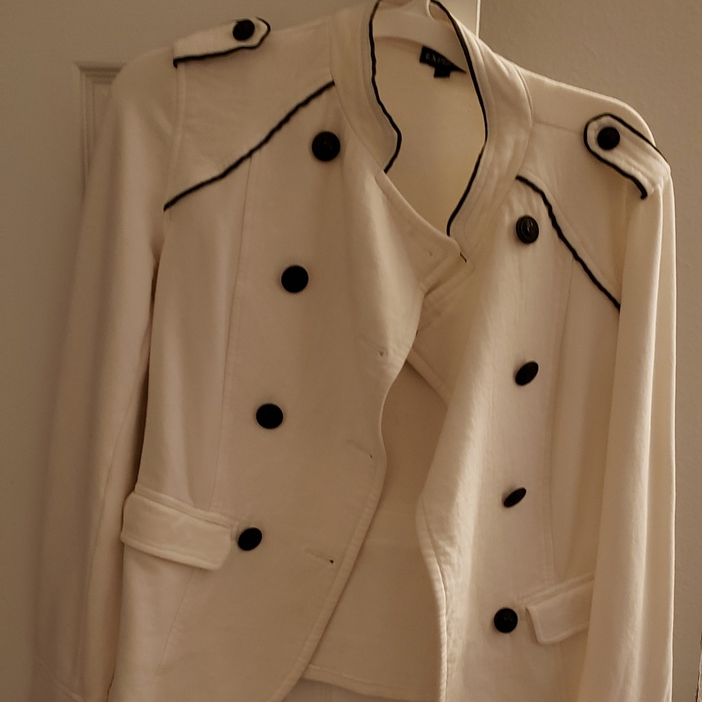 Military style button up jacket